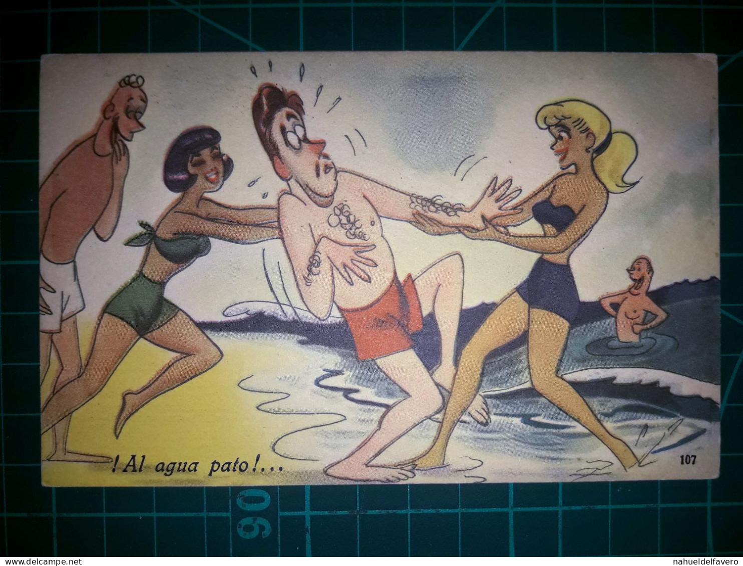 ARGENTINE, Carte Postale Vintage, Illustration Amusante Avec Des Caricatures Drôles Et Hilarantes. Comédie, Humour.. - Humor