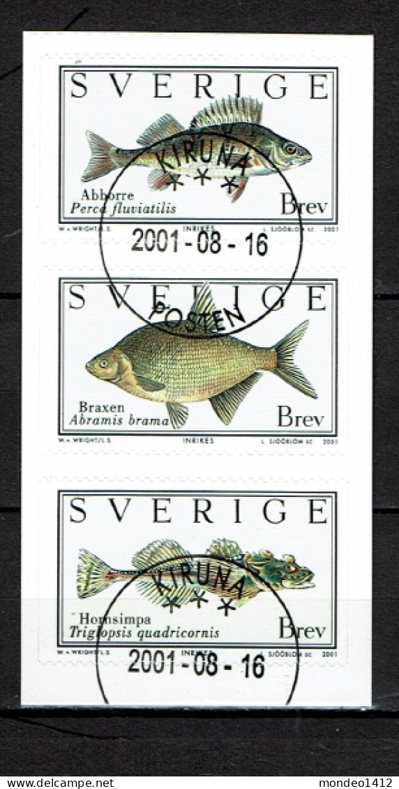 Sweden 2001 - Fish, Fische - Used - Gebruikt