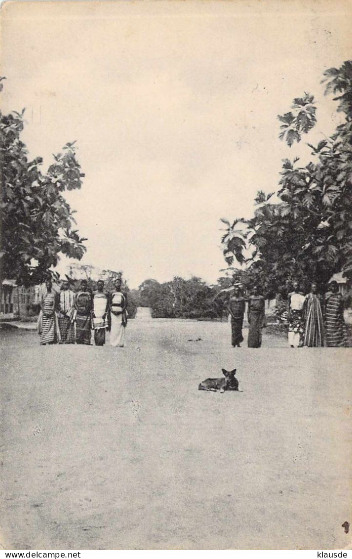 Leopoldsville (Kinhasa) - Strassenscene Gel.1924 - Belgisch-Kongo