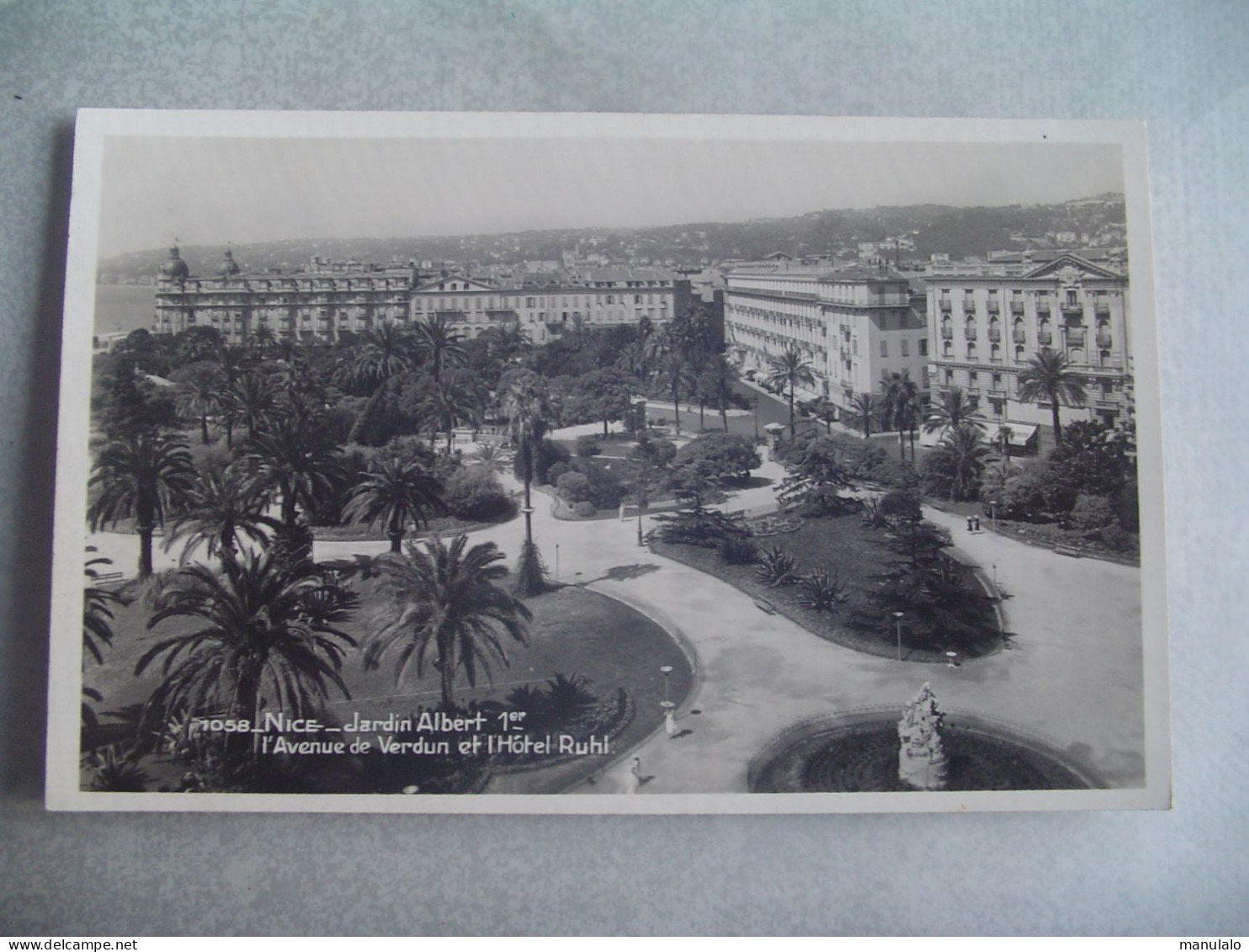 D 06 - Nice - Jardin Albert 1er L'avenue De Verdun Et Hôtel Ruhl - Parcs Et Jardins