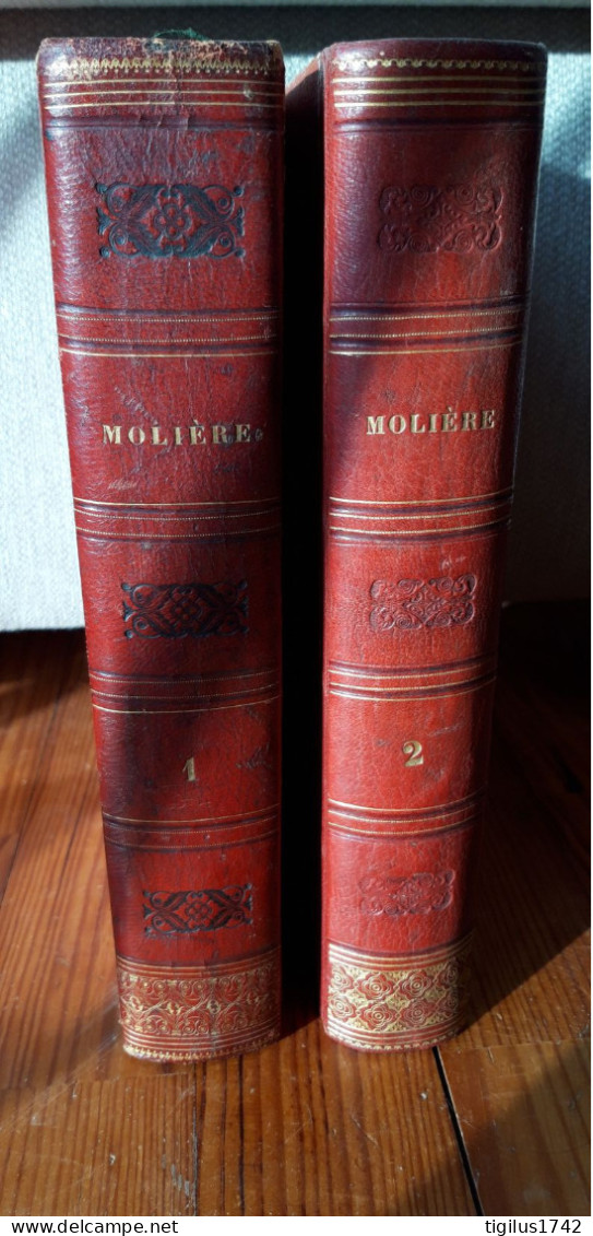 Œuvres De Molière Précédées D’une Notice Sur Sa Vie Et Ses Ouvrages Par M. Sainte Beuve. T1 1835 T2 1836 - 1801-1900