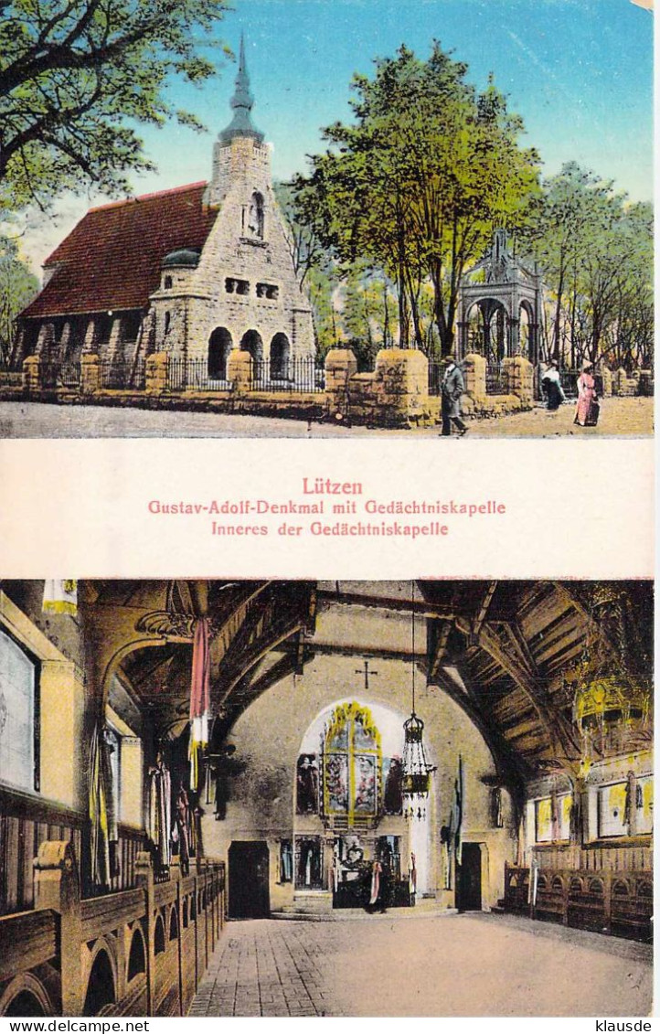 Lützen - Mehrbild Gustav Adolf-Denkmal,Gedächtniskapelle - Lützen