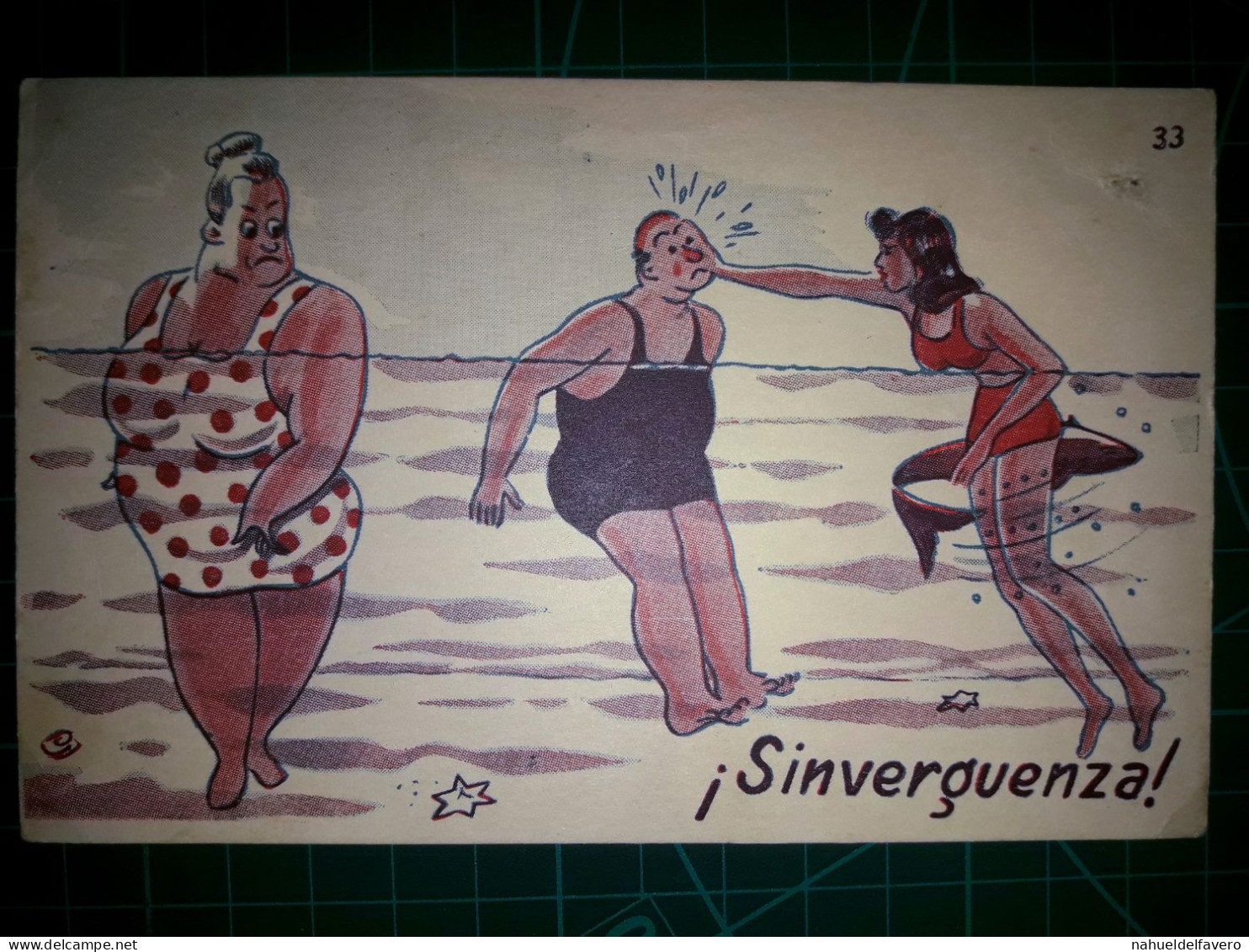 ARGENTINE, Carte Postale Vintage, Illustration Amusante Avec Des Caricatures Drôles Et Hilarantes. Comédie, Humour.. - Humor