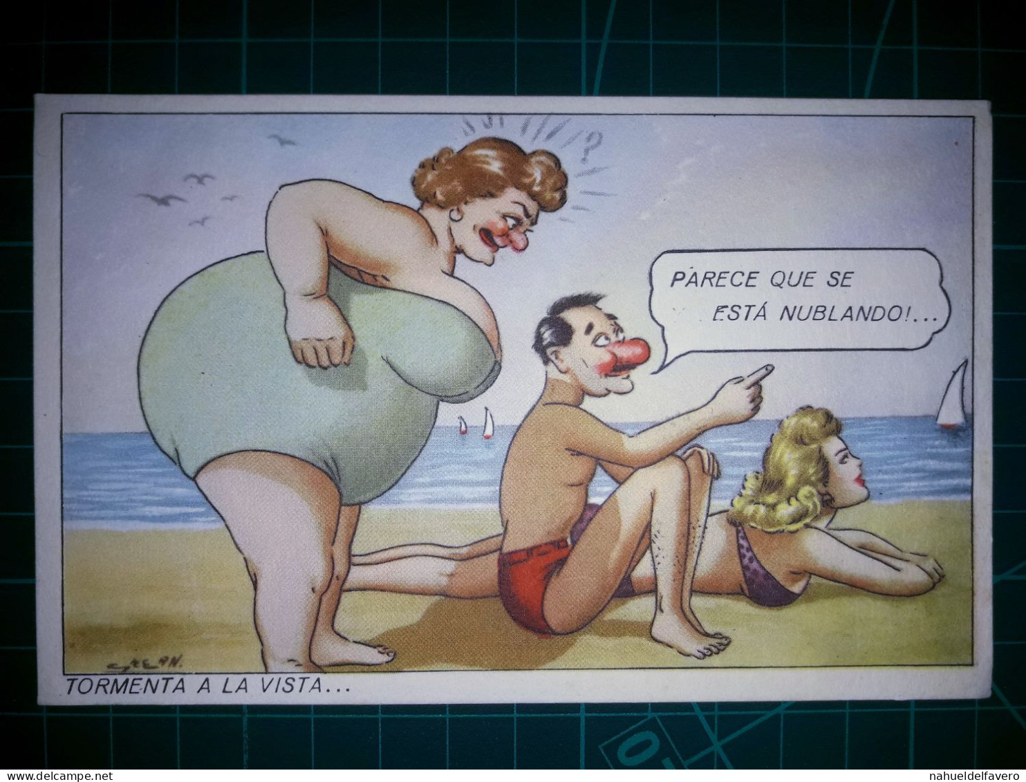 ARGENTINE, Carte Postale Vintage, Illustration Amusante Avec Des Caricatures Drôles Et Hilarantes. Comédie, Humour.. - Humor