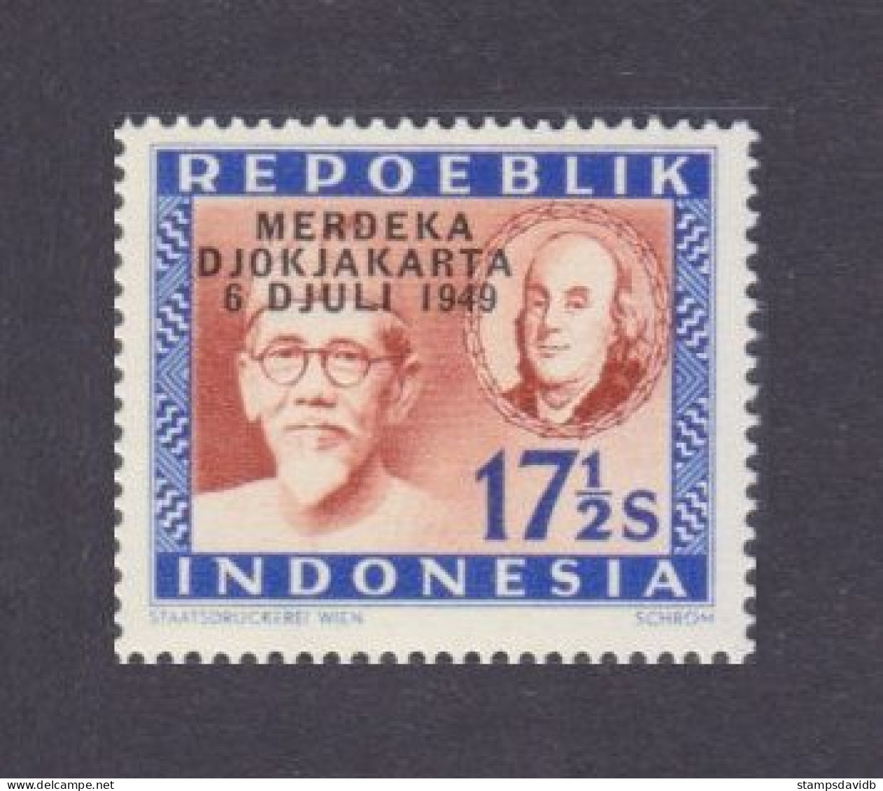 1949 Indonesia 111	Overprint - #11 1,20 € - Indonesien