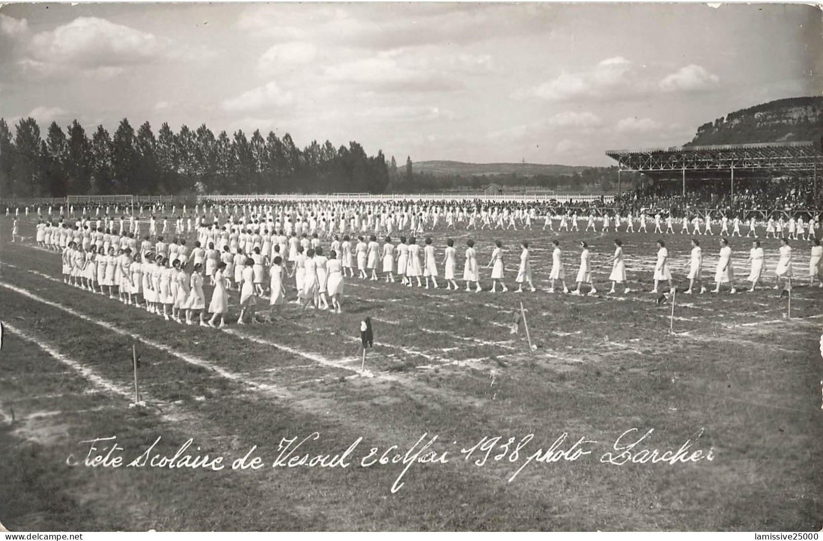 HAUTE SAONE VESOUL Fête Scolaire 26 Mai 1938 Photo Larchet Stade - Vesoul