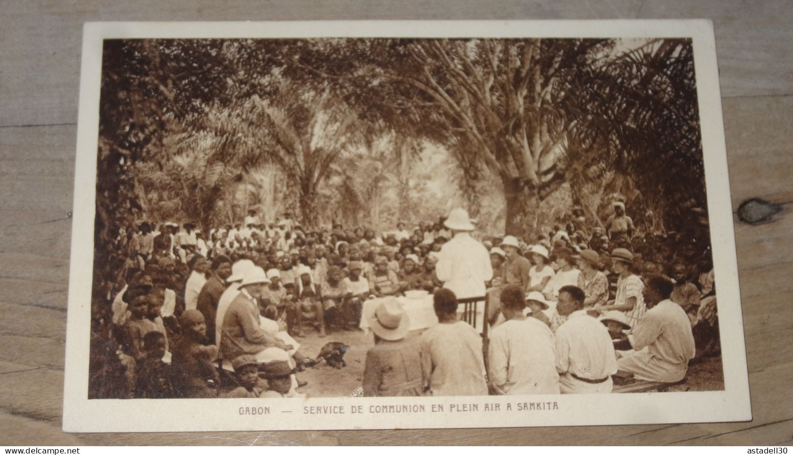 GABON : Service De Communion En Plein Air A SAMKITA ................ BE-18051 - Gabon