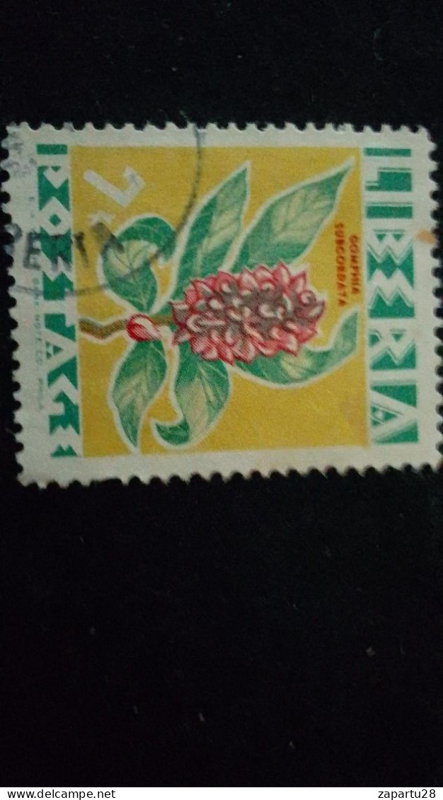 LİBERYA--1955   7 C      DAMGALI  FLOWERS - Liberia