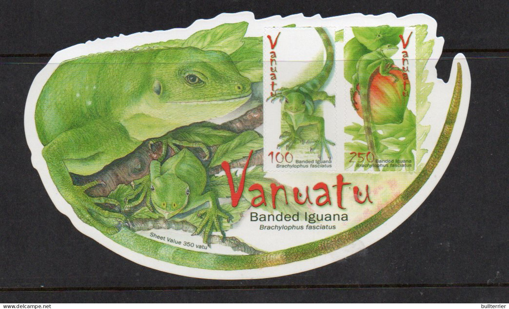 VANUATU - 2007 - BANDED IGUANA SHAPES SOUVENIR SHEET MINT NEVER HINGED  - Sonstige & Ohne Zuordnung