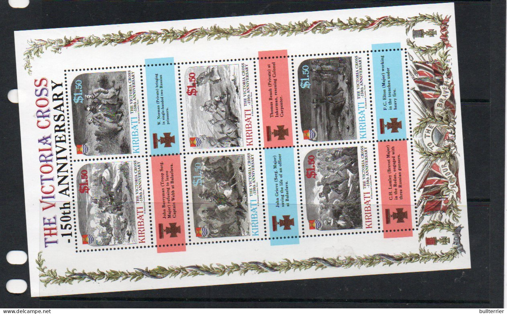 KIRIBATI - 2006 - VICTORIA CROSS SHEETLET OF  6  MNH, SG £18 - Kiribati (1979-...)