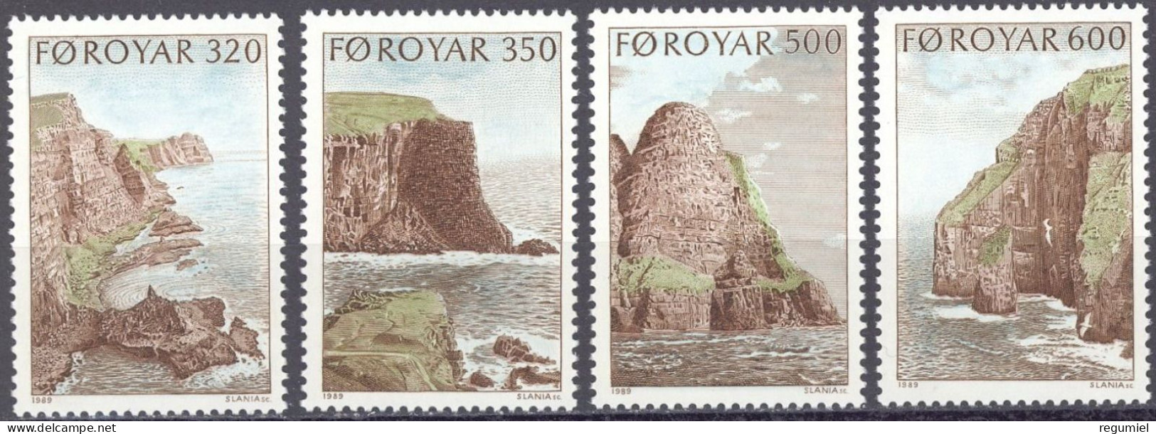Feroe 184/187 ** MNH. 1989 - Faroe Islands