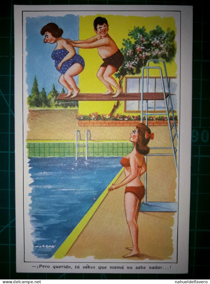 ARGENTINE, Carte Postale Vintage, Illustration Amusante Avec Des Caricatures Drôles Et Hilarantes. Comédie, Humour.. - Humor