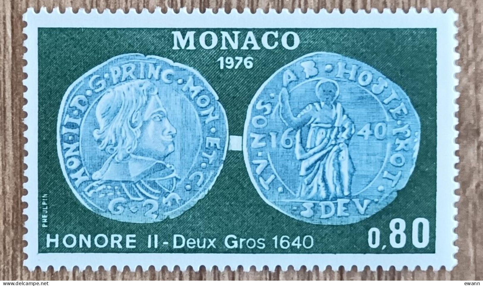 Monaco - YT N°1069 - Numismatique - 1976 - Neuf - Unused Stamps