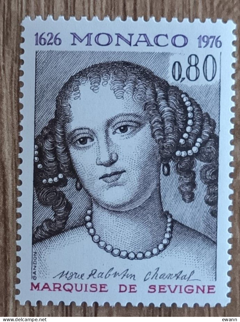 Monaco - YT N°1068 - Marie De Rabutin Chantal, Marquise De Sévigné - 1976 - Neuf - Unused Stamps