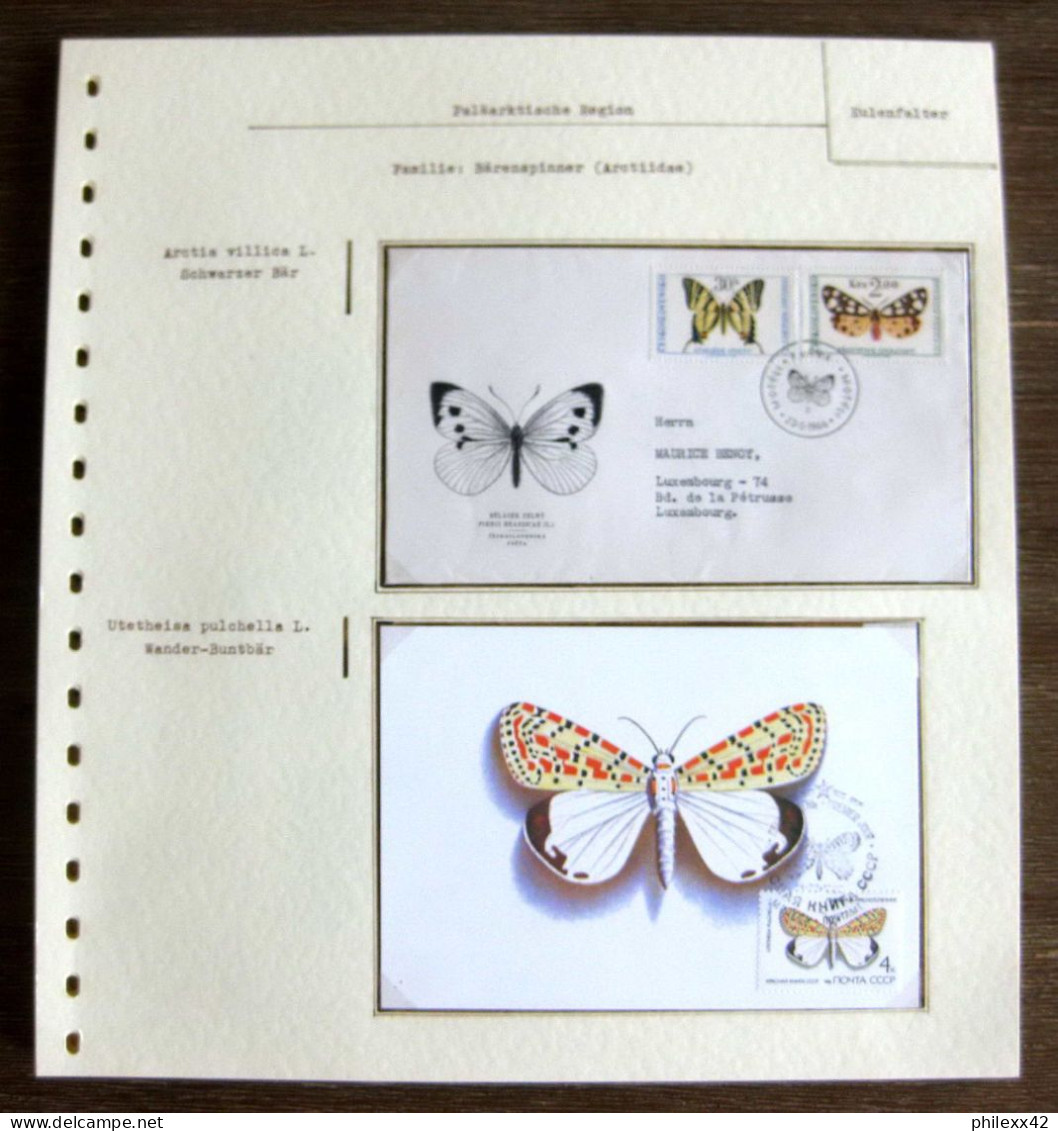 54672 Tchécoslovaquie Maximum Russie Russia Papillons Papillon Schmetterlinge Butterfly Butterflies Neufs ** MNH - Vlinders