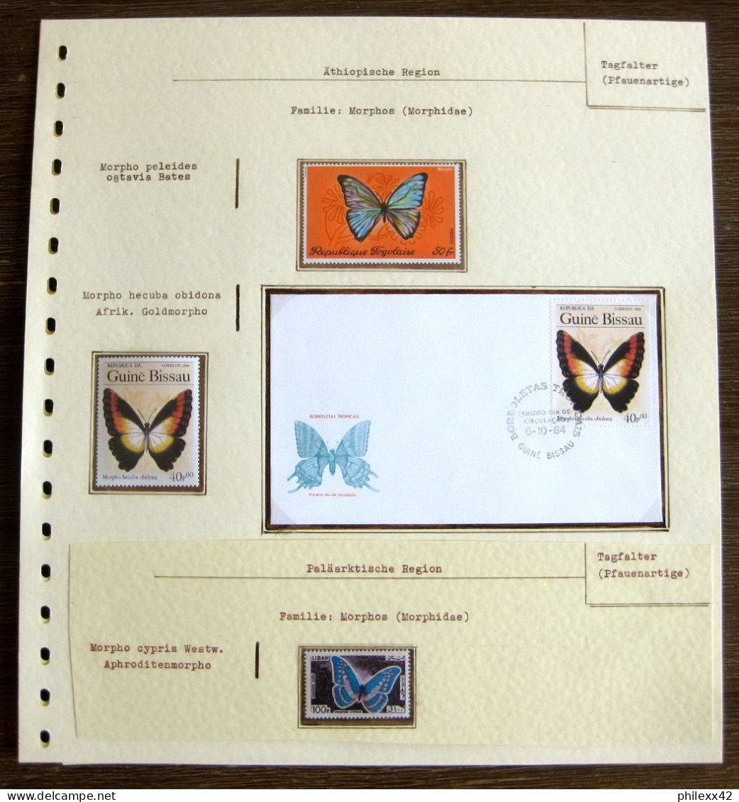 54292 Togo Guine Gissau Guinee Fdc Papillons Papillon Schmetterlinge Butterfly Butterflies Neufs ** MNH - Papillons