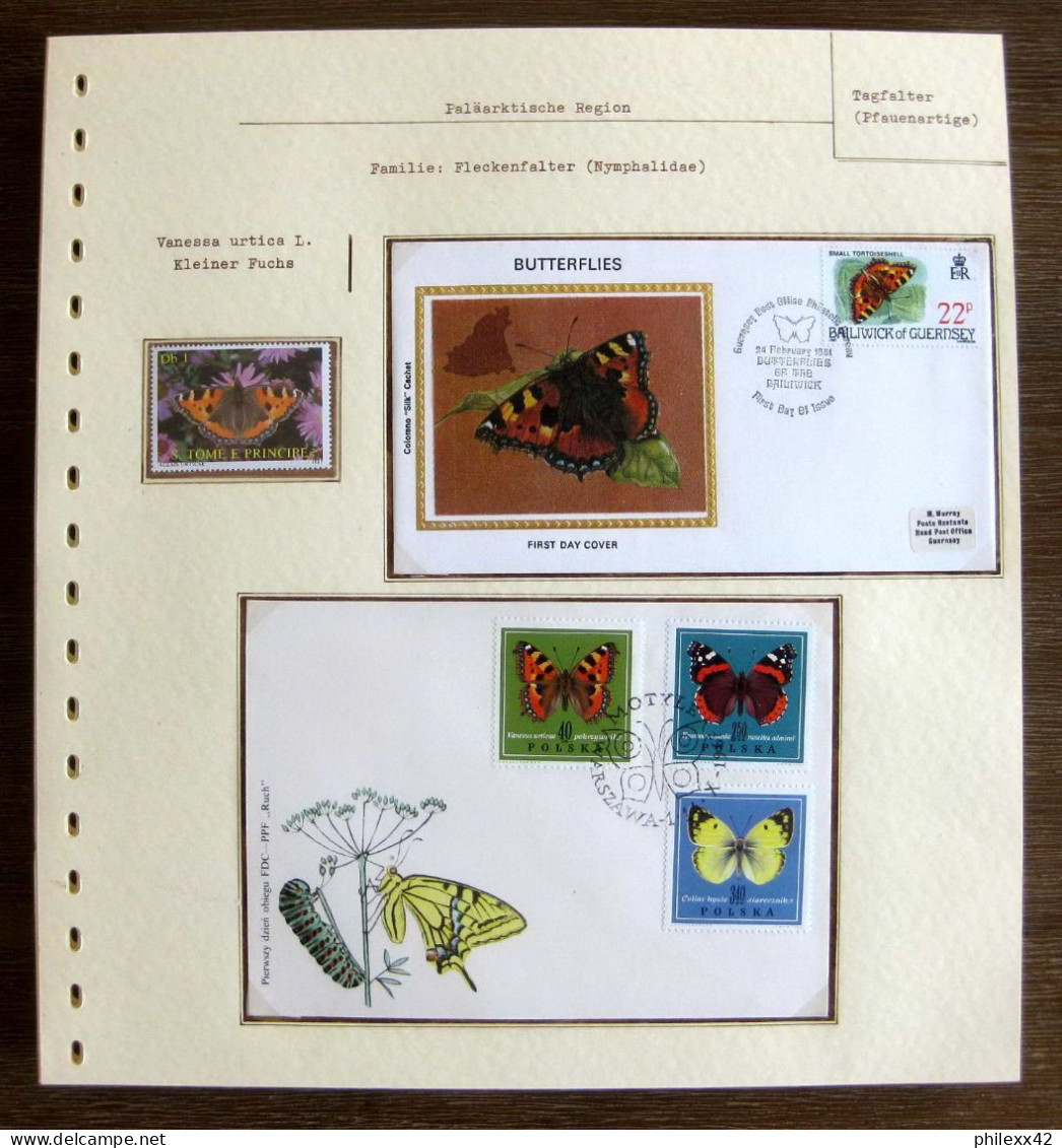 54170 Tome Pologne (Poland) Guernsey Fdc Papillons Papillon Schmetterlinge Butterfly Butterflies Neufs ** MNH - Papillons