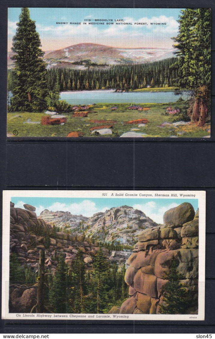 USA 7 Postal Cards (2 Colored+5 Photo)Wyoming 16069 - Sonstige & Ohne Zuordnung