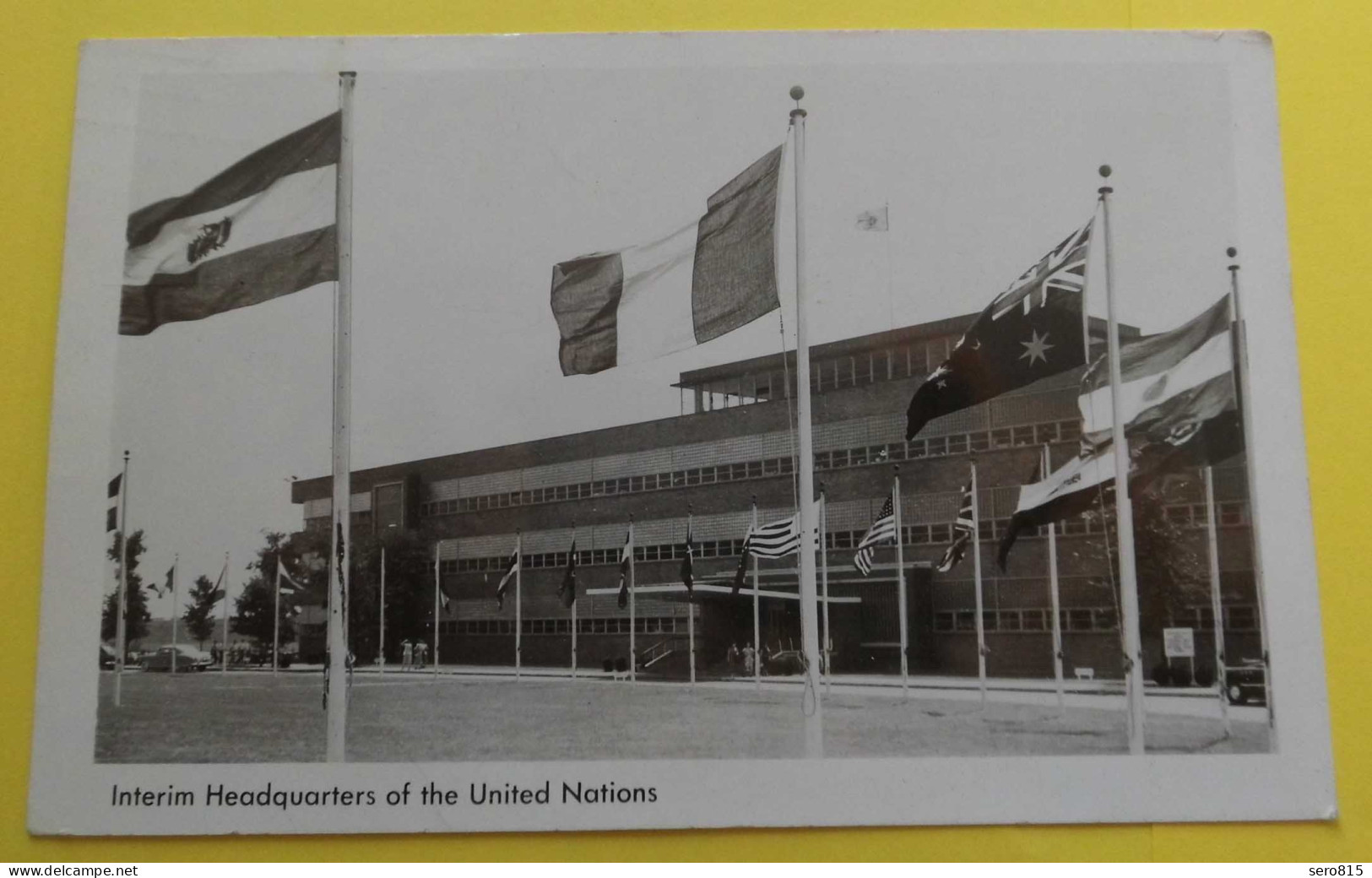 UNO UNITED NATIONES AK Interim Headquarter New York 1952  (85005 - UNO