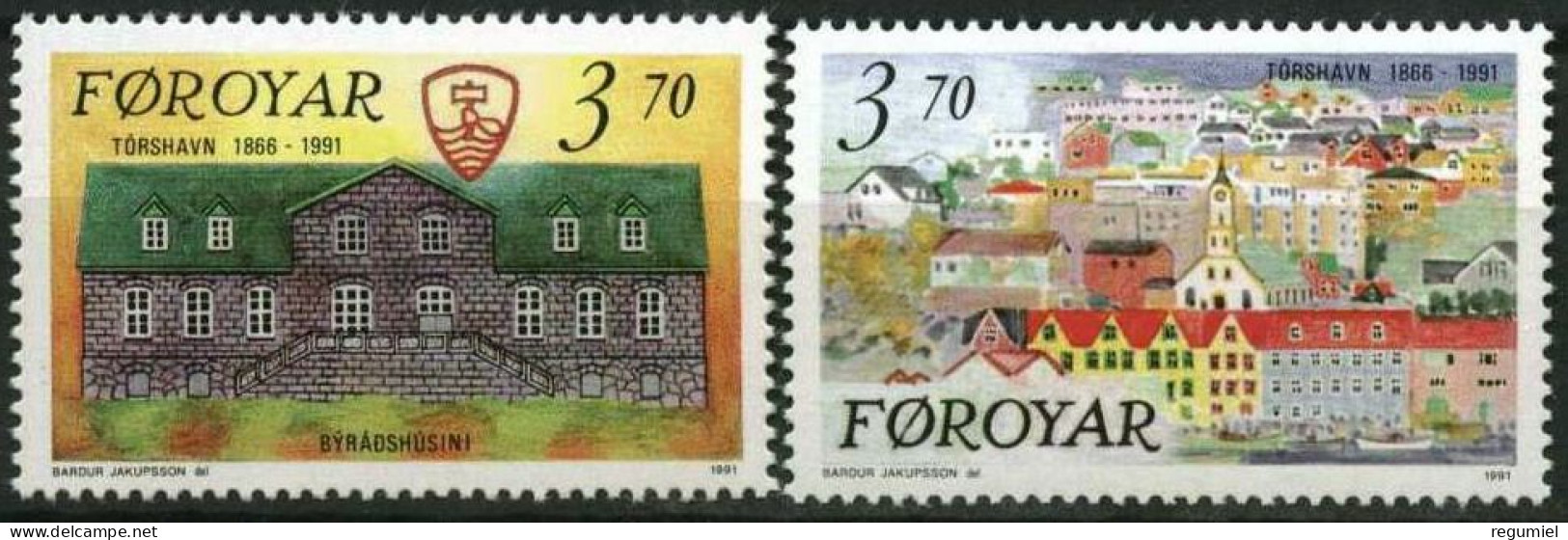 Feroe 209/210 ** MNH. 1991 - Faeroër