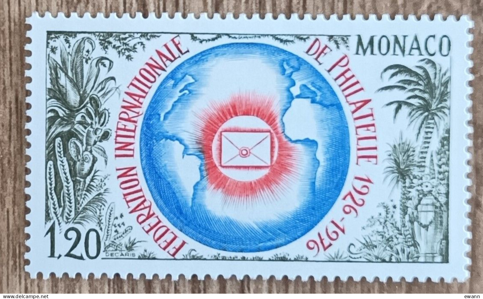 Monaco - YT N°1054 - Fondation De La Fédération Internationale De Philatélie - 1976 - Neuf - Unused Stamps