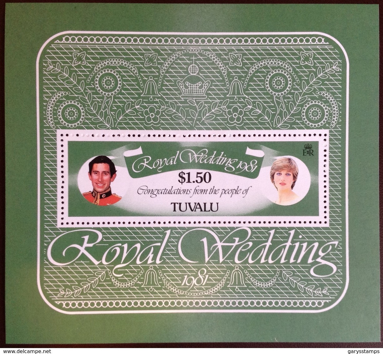 Tuvalu 1981 Royal Wedding Minisheet MNH - Tuvalu