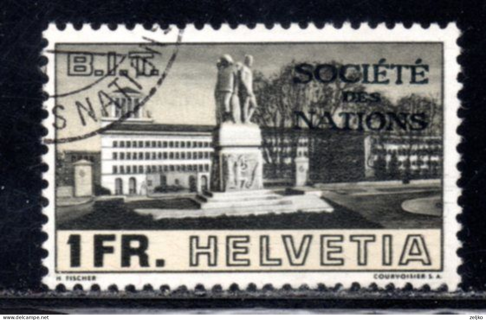 Switzerland, SDN, UN, Used, 1938, Michel 60 - ONU