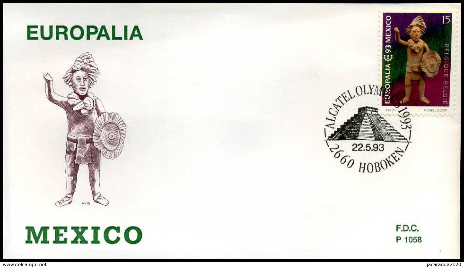 2508 - FDC - "Europalia '93"  #2  P1058 - 1991-2000