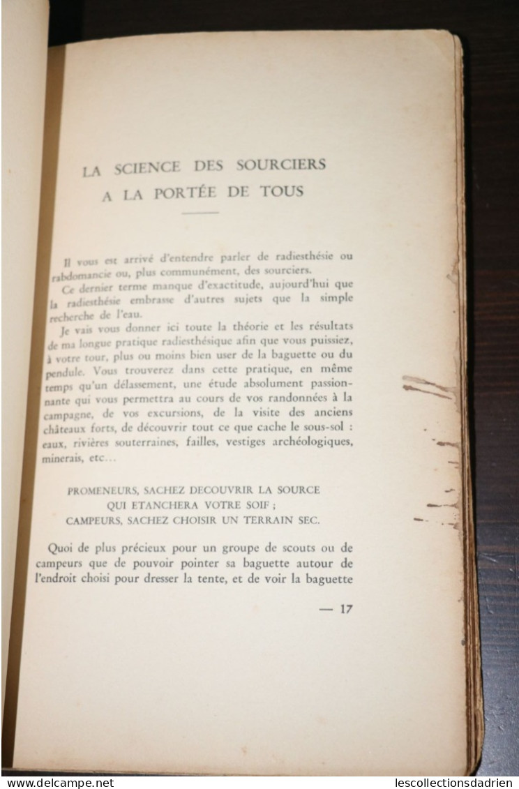 Livre ancien Radiesthésie la science des sourciers à la portée de tous 1938 - Georges Discry dédicacé