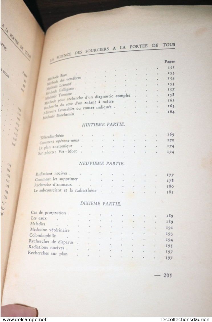 Livre ancien Radiesthésie la science des sourciers à la portée de tous 1938 - Georges Discry dédicacé