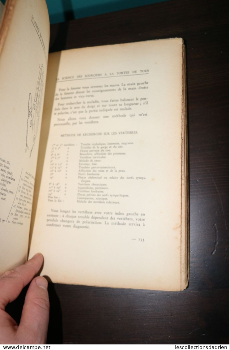 Livre ancien Radiesthésie la science des sourciers à la portée de tous 1938 - Georges Discry dédicacé