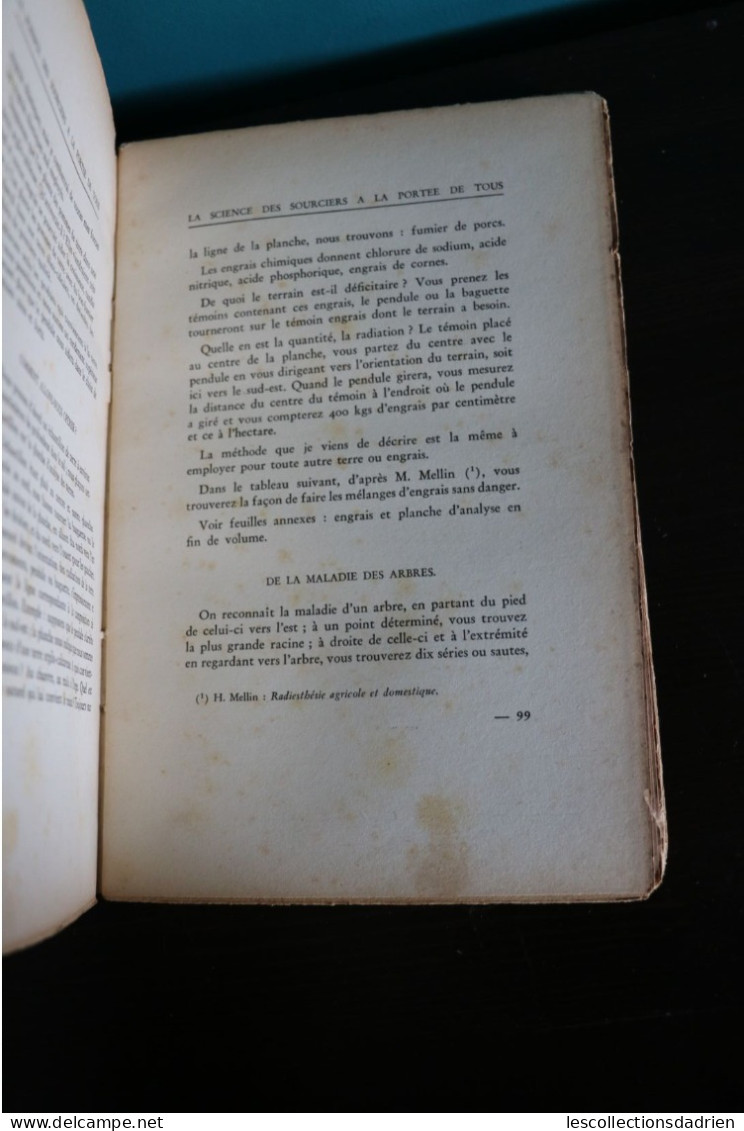 Livre ancien Radiesthésie la science des sourciers à la portée de tous 1938 - Georges Discry dédicacé