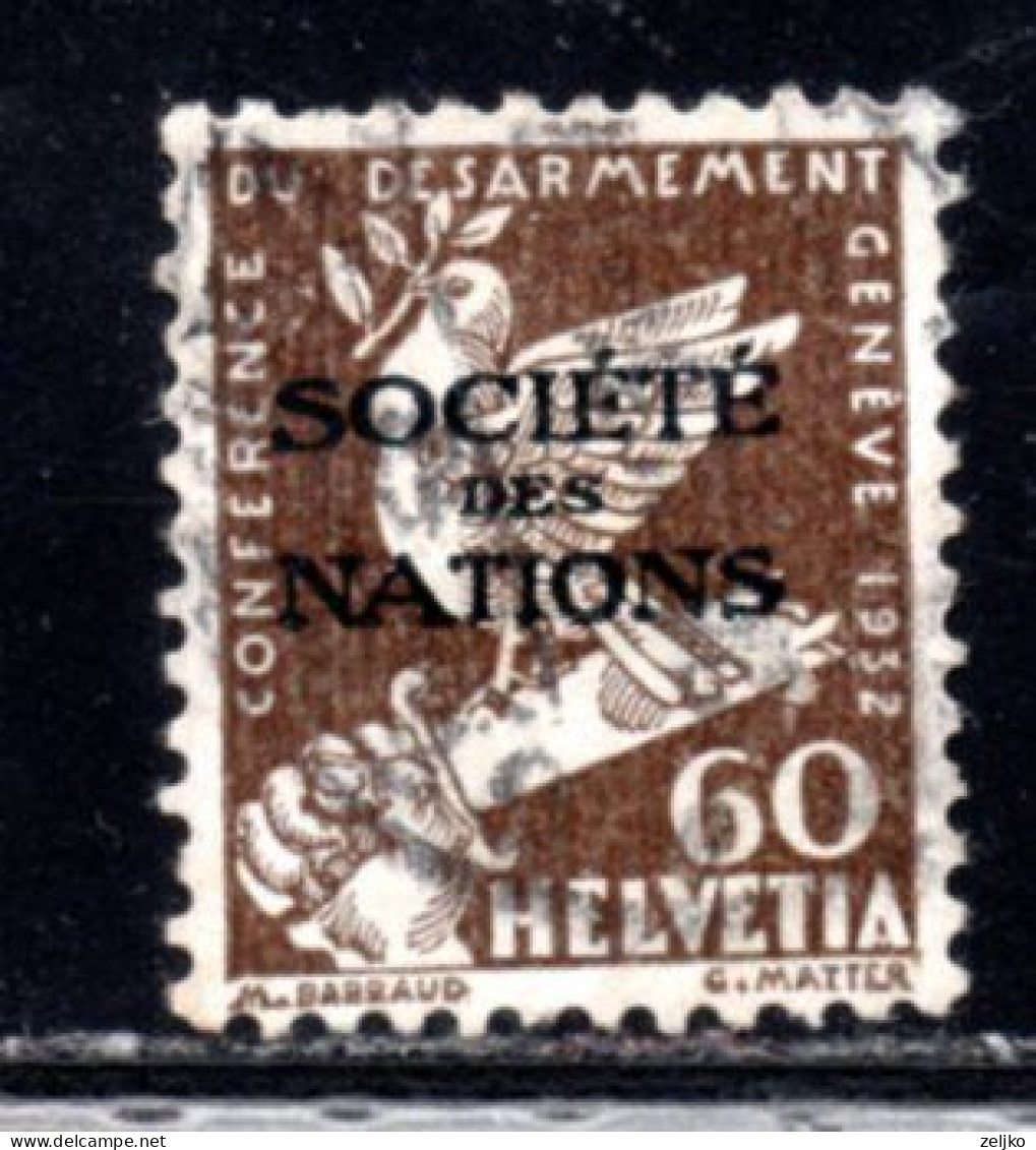 Switzerland, SDN, UN, Used, 1932, Michel 40 - VN