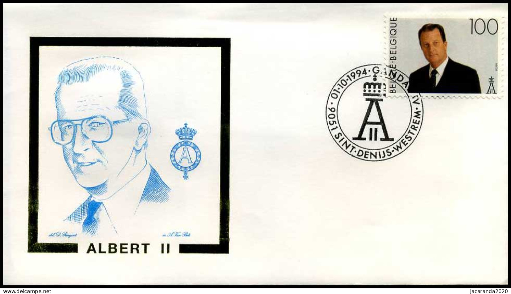 2576 - FDC - Koning Albert II  #1 - 1991-2000