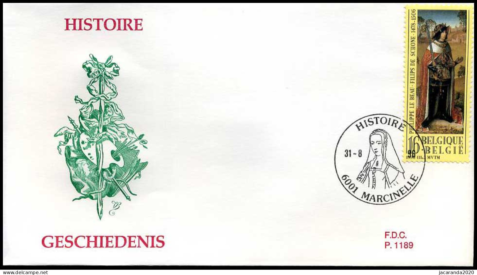 2658 - FDC - Geschiedenis  #1  P1189 - 1991-2000