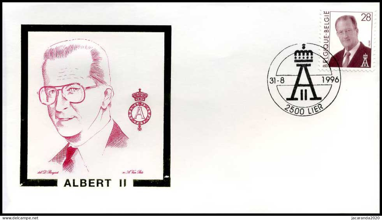 2661 - FDC - Koning Albert II  #3 - 1991-2000