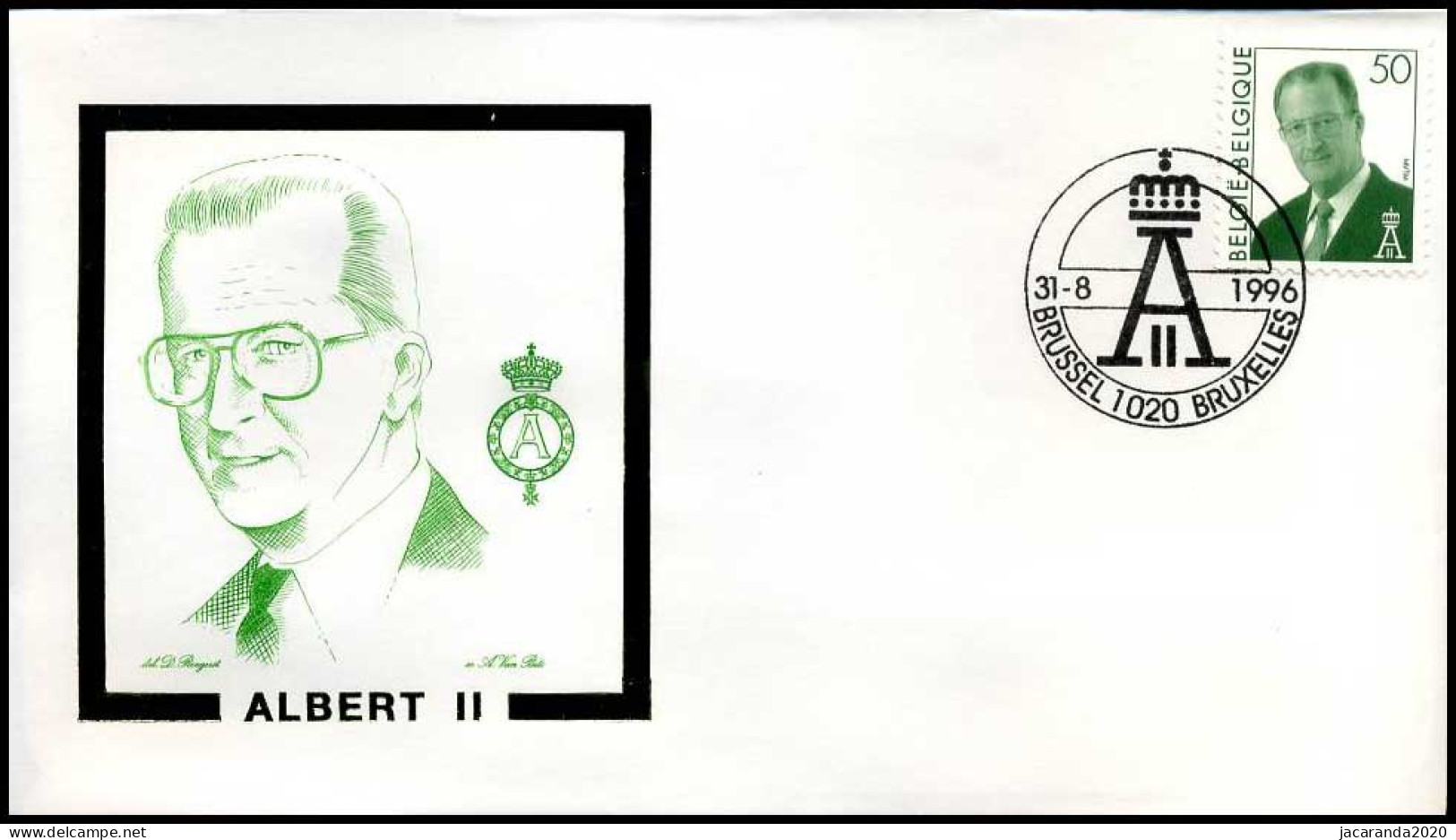 2662 - FDC - Koning Albert II  #6 - 1991-2000