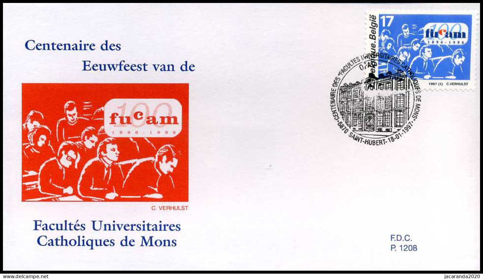 2681 - FDC - Eeuwfeest FUCAM  #2  P1208 - 1991-2000