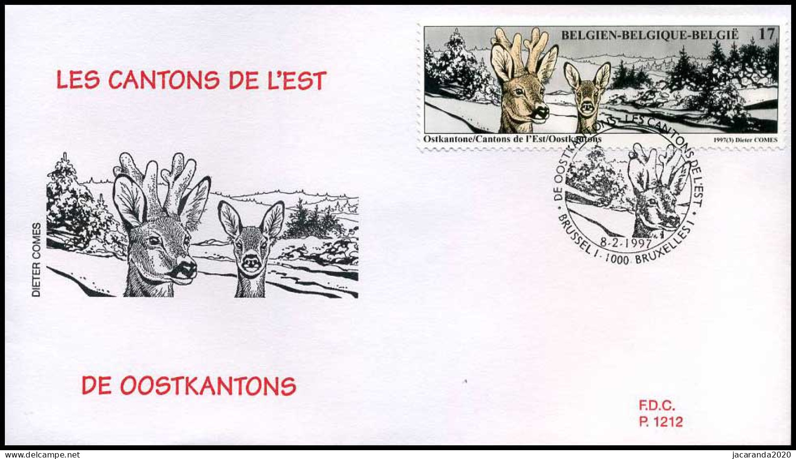 2685 - FDC - De Oostkantons  #1  P1212 - 1991-2000