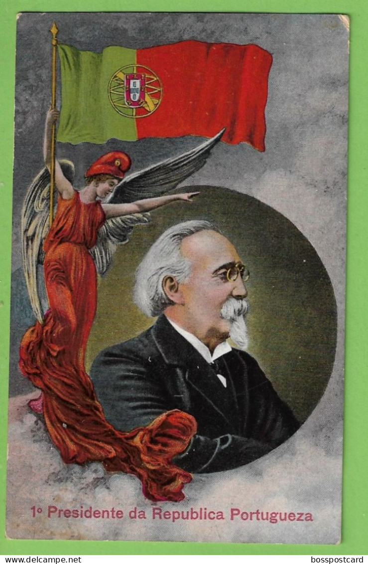 República Portuguesa - Manuel De Arriaga - 1º Predidente Da República Portuguesa - Ilustrador - Ilustração - Portugal - Personaggi