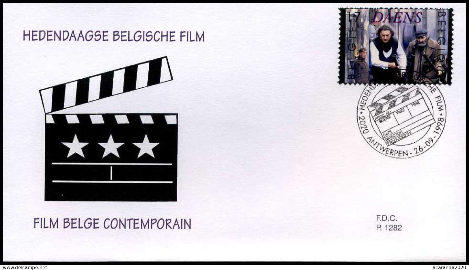 2781 - FDC - Hedendaagse Belgische Film  #2  P1282 - 1991-2000