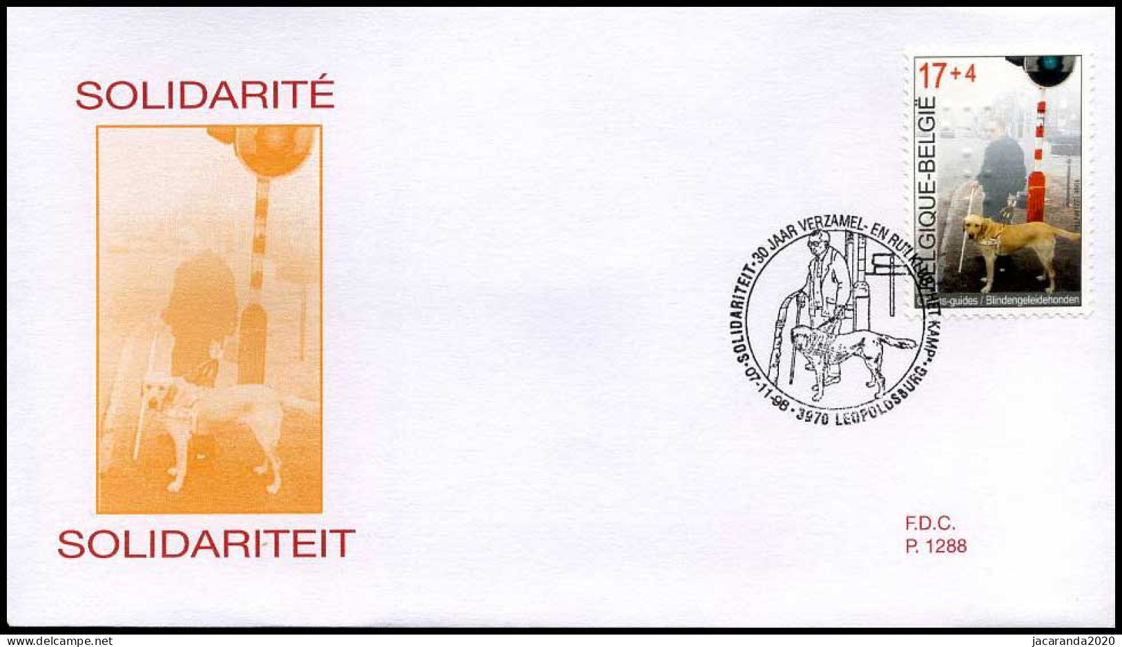 2789 - FDC - Solidariteit  #2  P1288 - 1991-2000