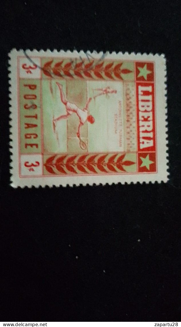 LİBERYA--1955   3 C      DAMGALI  SPORTS - Liberia