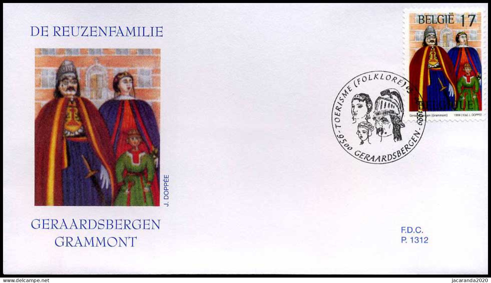 2823 - FDC - Toeristische Uitgifte  #1  P1312 - 1991-2000