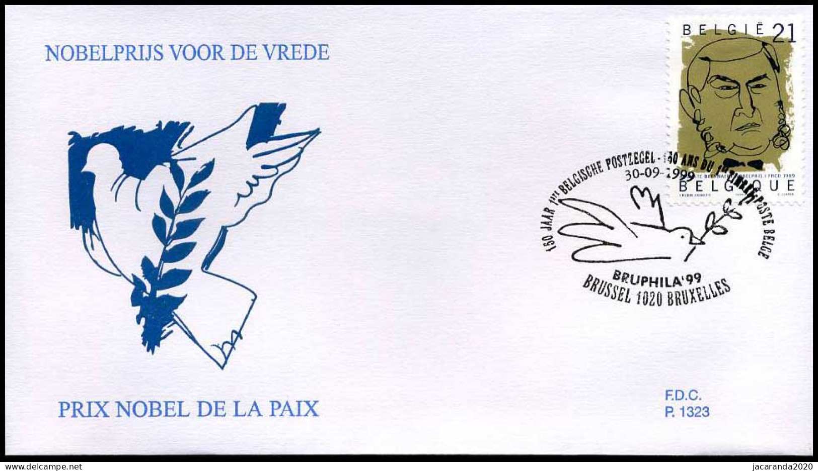 2839 - FDC - Nobelprijswinnaars  #2  P1323 - 1991-2000