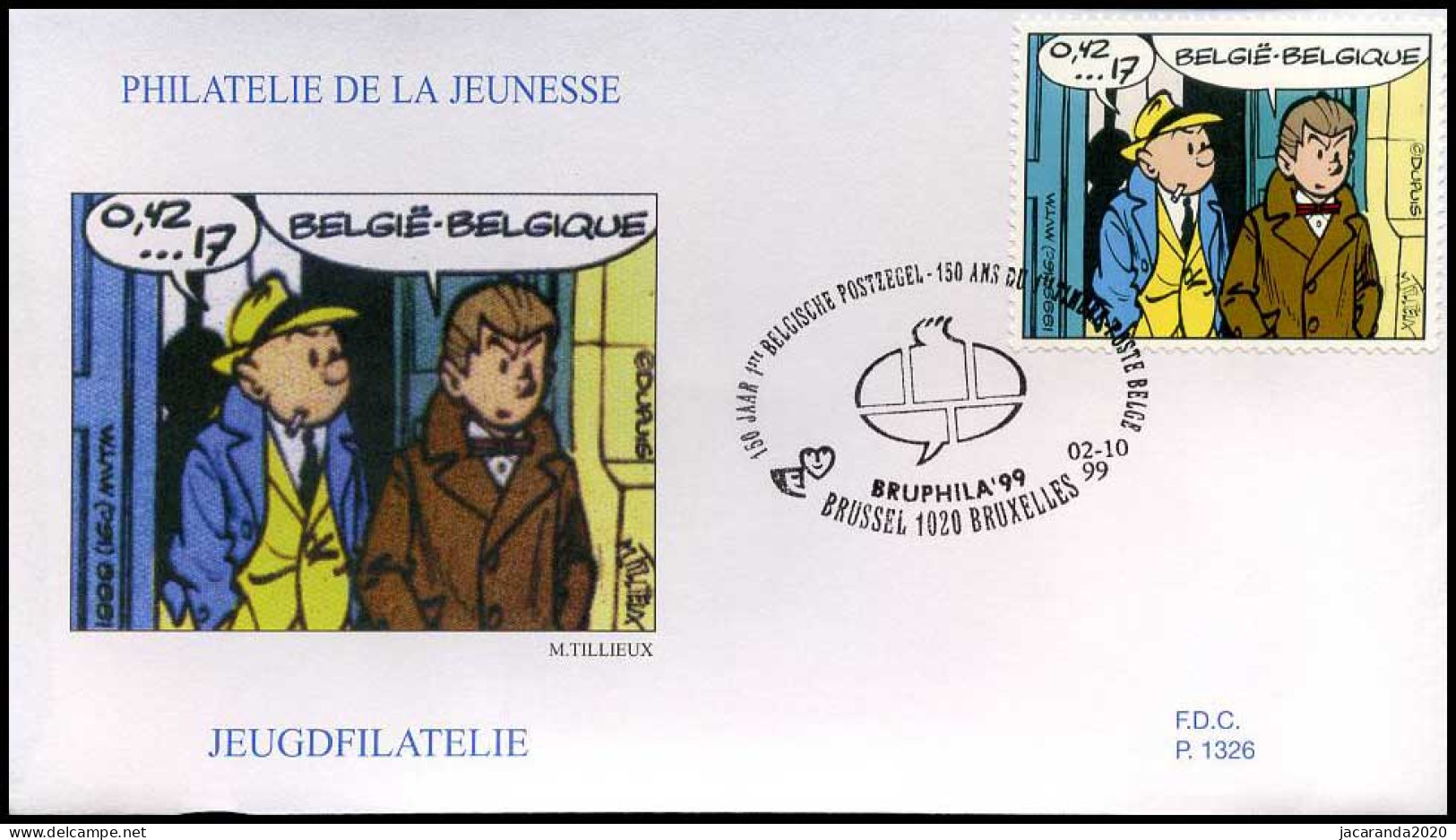 2843 - FDC - Jeugdfilatelie  #3  P1326 - 1991-2000