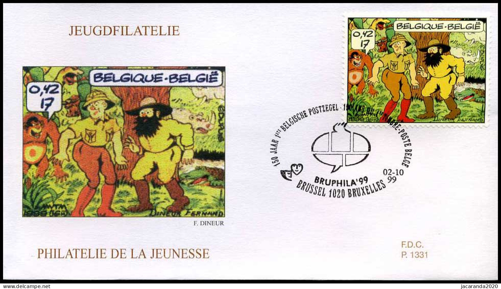 2848 - FDC - Jeugdfilatelie  #6  P1331 - 1991-2000