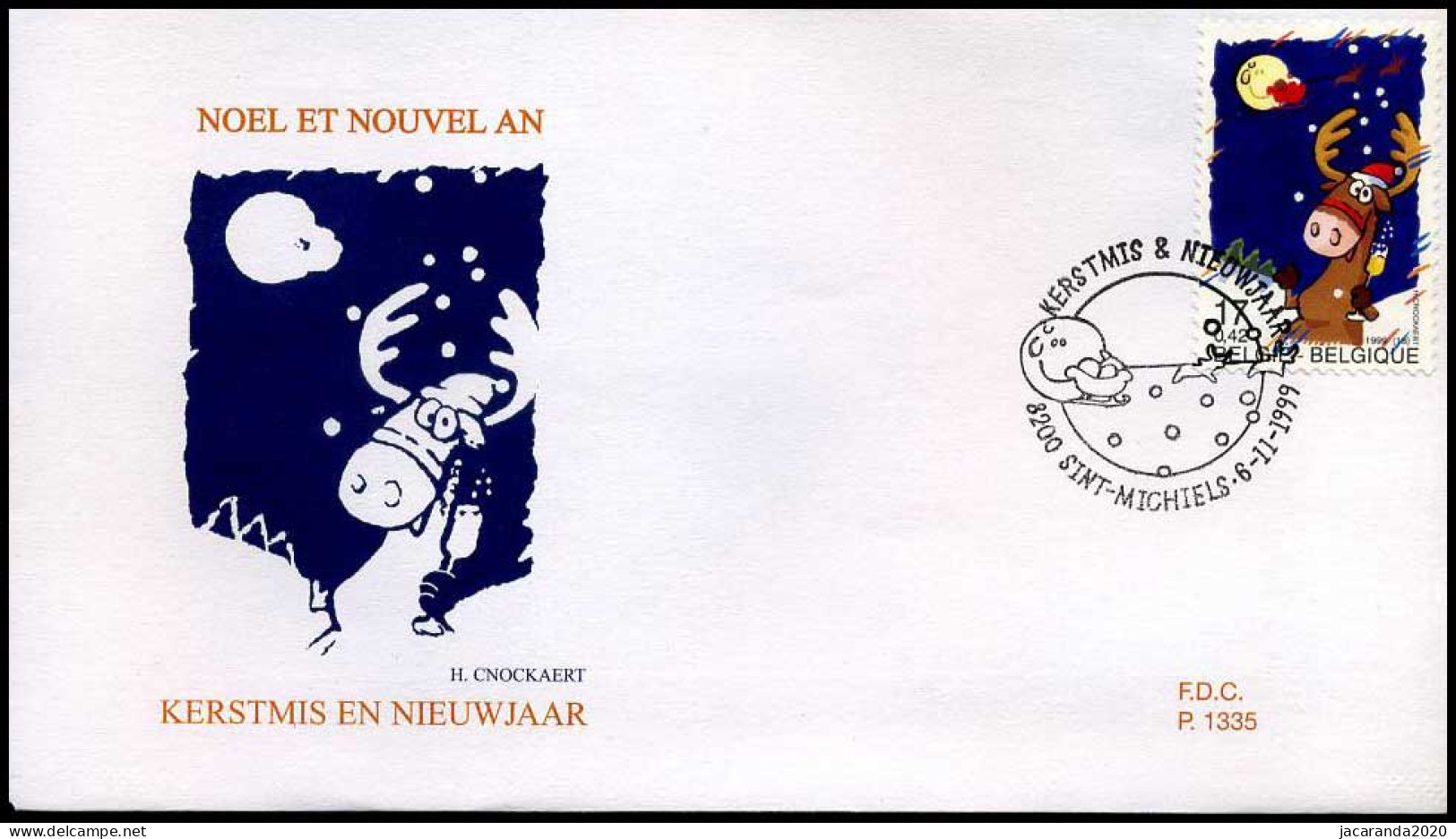 2853 - FDC - Kerstmis  #2  P1335 - 1991-2000