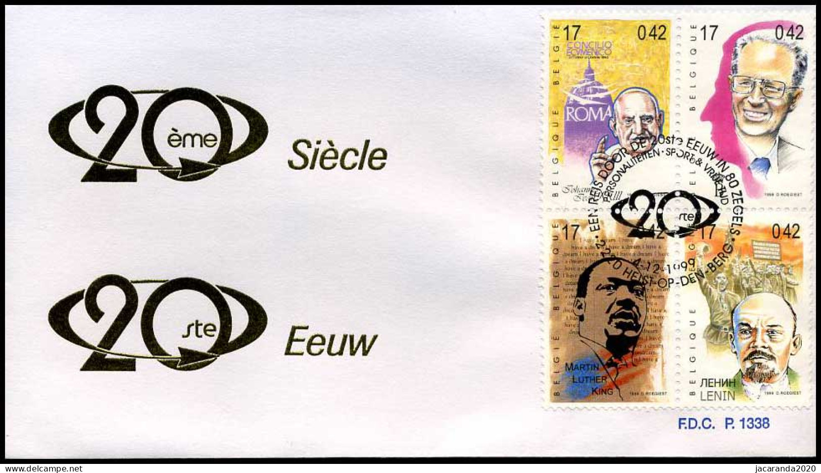 2858 - FDC - 20ste Eeuw  #1  P1338 - 1991-2000