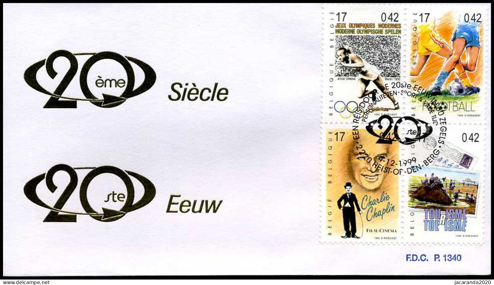 2868 - FDC - 20ste Eeuw  #3  P1340 - 1991-2000